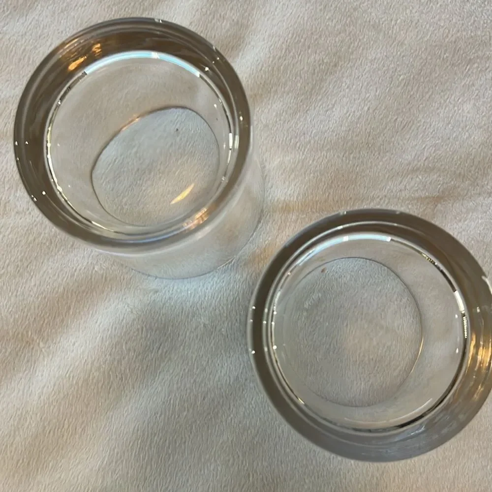 Tres Agaves Tequila Glasses 8 Oz Rocks Tumblers Clear White Lettering Set Of 2
